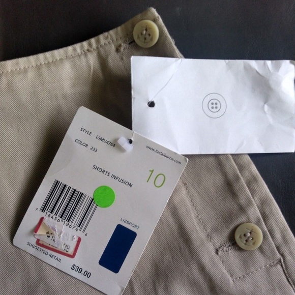Liz Claiborne Sport Nautical Side Buttons S10 - Picture 4 of 5
